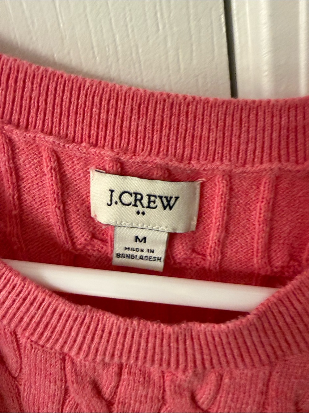 J. Crew Hot Pink Cable Knit Sleeveless Tank - Picture 2 of 2